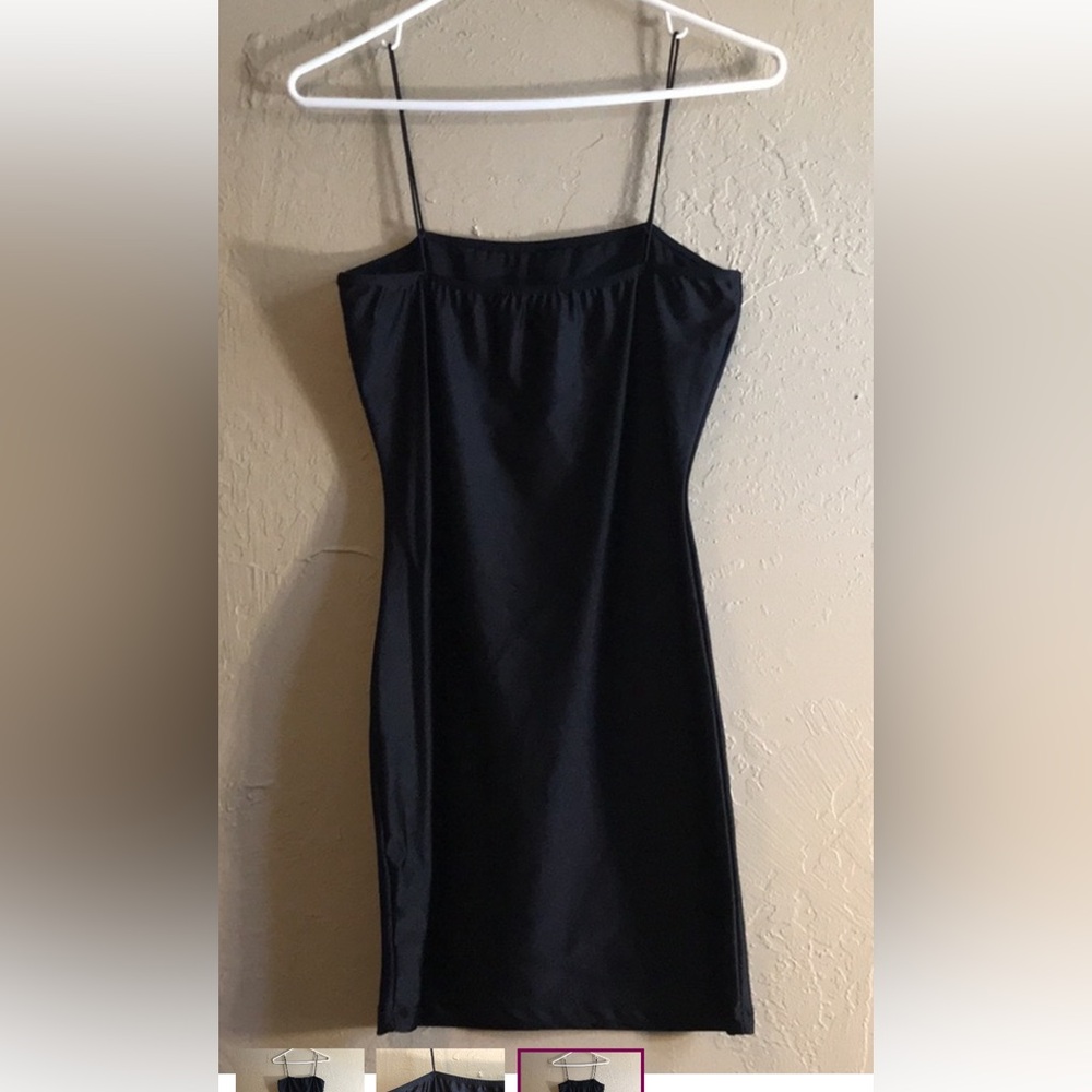 Wild Honey black Spaghetti Strap Dress stretchy Medium